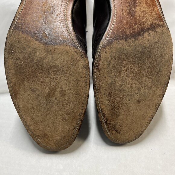 Allen Edmonds Shoe Mens 10 Wilbert Brown Leather Comfort Blucher‎ Oxford Casual main image 9